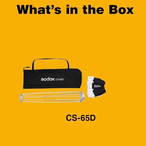 Godox CS-85D Quick-Install Softbox,33.5inch/85cm Soft Lighting Modifier for Godox SL60W SL60IID SL60IIBI AD300Pro AD400Pro AD600BM in Saudi Arabia