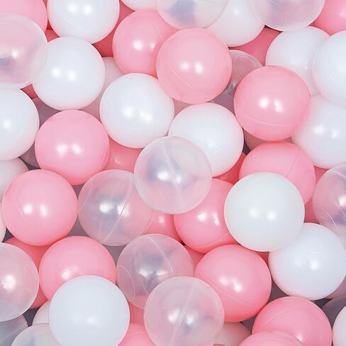 1000Pcs Soft Plastic Ball Pits Balls for Kids Indoor/Outdoor Playtime - Safe, Crushproof, Lightweight, Durable Spheres - Rainbow in Kuwait