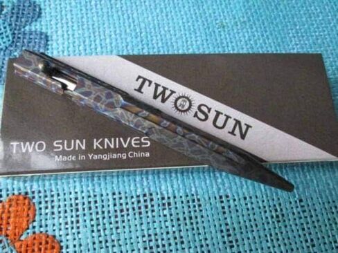 قلم TWO SUN EDC CNC TC4 من سبائك التيتانيوم التكتيكي الدوار TS-PEN02-Fire in Kuwait