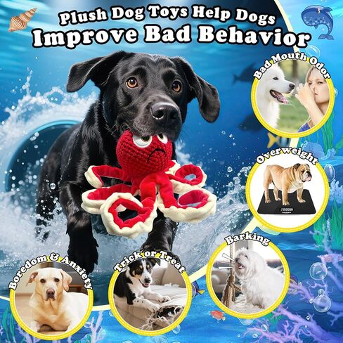 Jeefome Large Dog Toys/Squeaky Dog Toys/Dog Toys for Large Dogs/Plush Dog Toys/Big Dog Toys/Stuffed Dog Toys/Durable Dog Toys/Dog Chew Toys for Small, Medium, Large Dogs in Kuwait