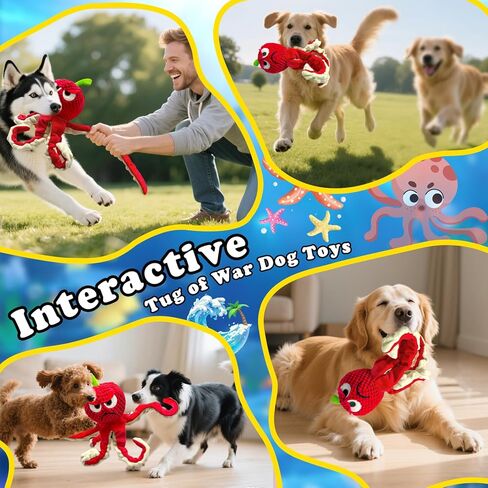 Jeefome Large Dog Toys/Squeaky Dog Toys/Dog Toys for Large Dogs/Plush Dog Toys/Big Dog Toys/Stuffed Dog Toys/Durable Dog Toys/Dog Chew Toys for Small, Medium, Large Dogs in Kuwait