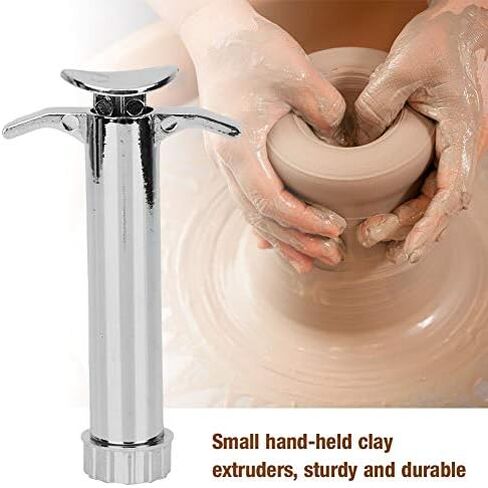 Stainless Steel Clay Extruder, Small Hand-held Set for Polymer Clay, Ceramic Clay, Cake Decorating in Saudi Arabia