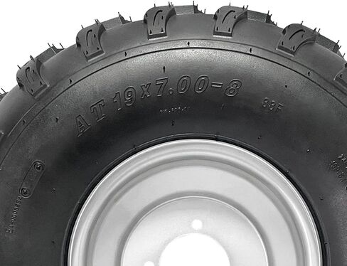 19x7-8 19x7x8 ATV Tire & Rim Wheel Assembly – 8-Inch 4 PLY Tubeless Off-Road Replacement Wheel for ATV, UTV, Go Kart, Buggy, Quad – Heavy-Duty Nylon Tire, Pre-Mounted (1pc) in Kuwait