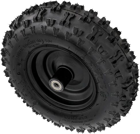 4.10-6 Flat Free Tire & Wheel Assembly – Rim & Bearing Included – Universal Fit for Go Kart, ATV, Drift Trike, UTV, Quad, Buggy, Golf Cart, Lawn Mower, Mini Bike, 4 Wheeler (1 Pack) in Saudi Arabia