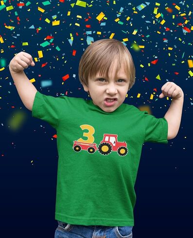 Tstars 2 Year Old 2nd Birthday Shirt Boy Construction Party Tractor Shirts for Boys in Kuwait