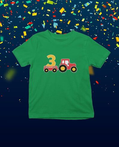 Tstars 2 Year Old 2nd Birthday Shirt Boy Construction Party Tractor Shirts for Boys in Kuwait