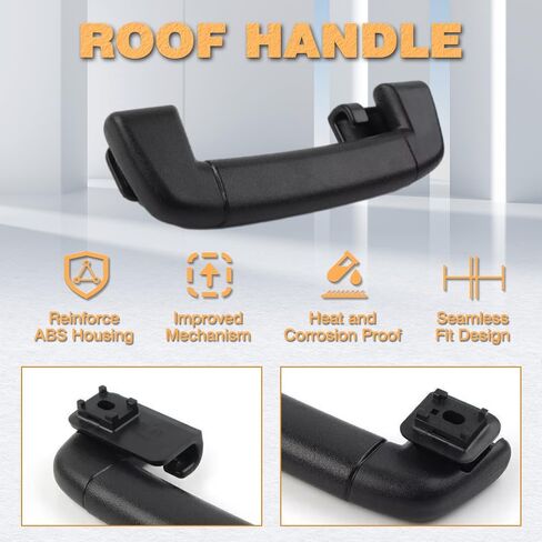 Riloer Rear Interior Roof Grab Handle, 1 PC Black Grab Handles Interior LR108250, LR108251, LR108252, LR087695 Compatible with Land Rover Range Rover Sport 2014-2020 in Saudi Arabia