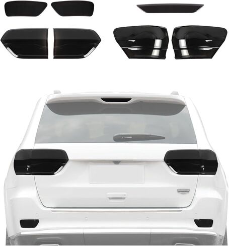 Smoked Black Tail Light Lamp Cover Guard Trim Decoration Exterior Accessories for Jeep Grand Cherokee 2014-2020 in Saudi Arabia
