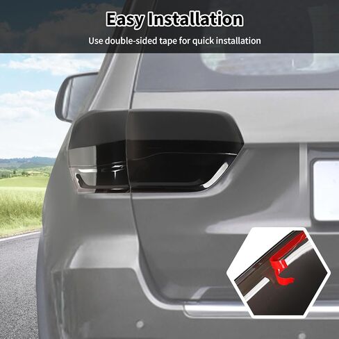 Smoked Black Tail Light Lamp Cover Guard Trim Decoration Exterior Accessories for Jeep Grand Cherokee 2014-2020 in Saudi Arabia