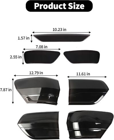 Smoked Black Tail Light Lamp Cover Guard Trim Decoration Exterior Accessories for Jeep Grand Cherokee 2014-2020 in Saudi Arabia