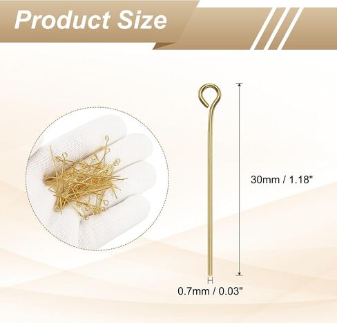 HARFINGTON 100pcs Open Eye Head Pins 1.97" 50mm Mini Metal Wire Eye Pins Beading Small Needles Bulk for Earring Pendant Necklace Bracelet Charm Jewelry Making Findings DIY Craft, Silver Tone in Saudi Arabia