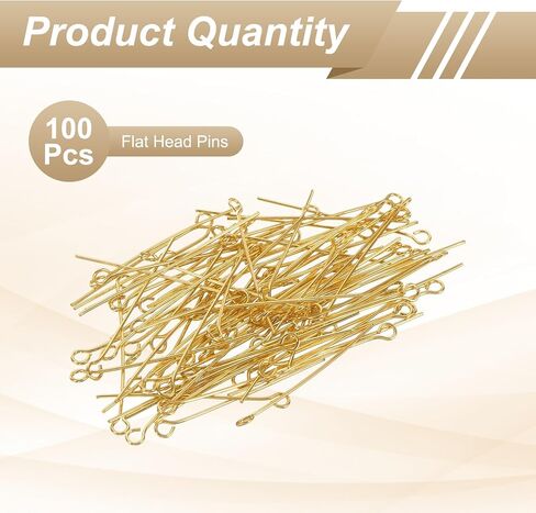 HARFINGTON 100pcs Open Eye Head Pins 1.97" 50mm Mini Metal Wire Eye Pins Beading Small Needles Bulk for Earring Pendant Necklace Bracelet Charm Jewelry Making Findings DIY Craft, Silver Tone in Saudi Arabia