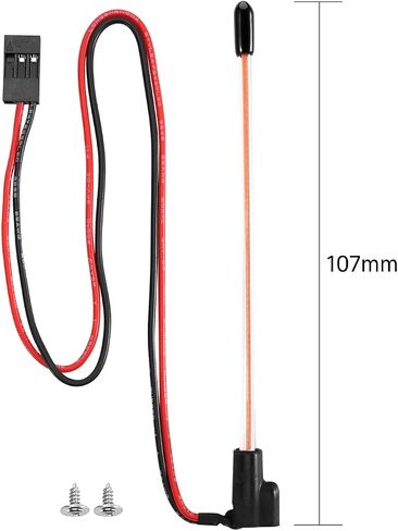 INJORA 2PCS LED Whip Light Bottom Fixed for 1/18 TRX4M 1/24 RC Crawlers Upgrade(Ice Blue) in Saudi Arabia