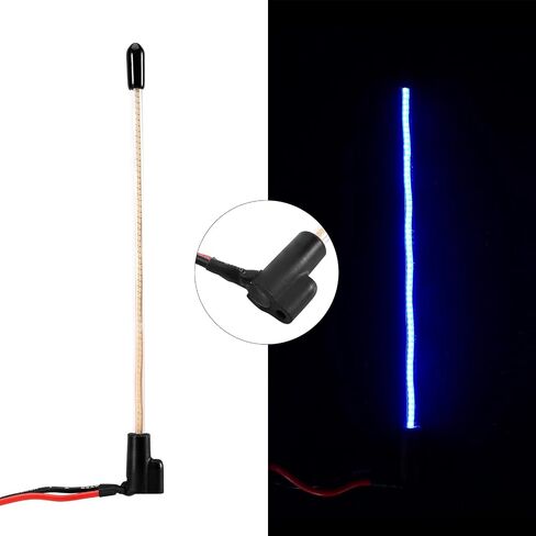 INJORA 2PCS LED Whip Light Bottom Fixed for 1/18 TRX4M 1/24 RC Crawlers Upgrade(Ice Blue) in Saudi Arabia
