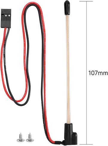 INJORA 2PCS LED Whip Light Bottom Fixed for 1/18 TRX4M 1/24 RC Crawlers Upgrade(Ice Blue) in Saudi Arabia
