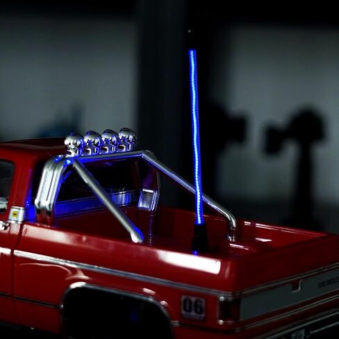 INJORA 2PCS LED Whip Light Bottom Fixed for 1/18 TRX4M 1/24 RC Crawlers Upgrade(Ice Blue) in Saudi Arabia