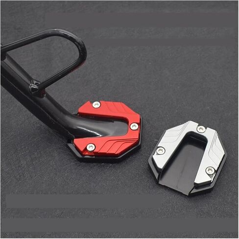 Frame Forks Universal Scooter Motorcycle Bike Kickstand Extender Foot Side Stand Extension Pad Support Plate Anti-skid Enlarged Base(Red) in Kuwait