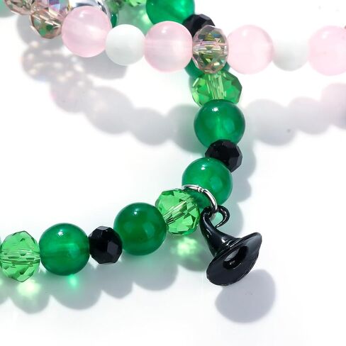 سوار BFF لساحرة الساحرة التنكرية - 2 أساور مطرزة متطابقة للصداقة - إكسسوارات المجوهرات - هدايا حفلات الهالوين لأفضل صديق (أ) in Kuwait