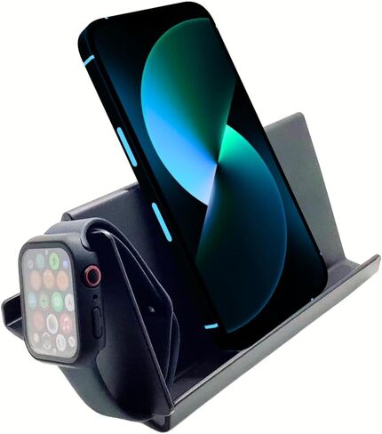 Mobile Phone Stand Holder with Sound Amplification for Phone and Tablet. Mount on Desks, Nightstand, Bed, Kitchen, Bathroom, or Body Parts Like Stomach and Chest. in Kuwait