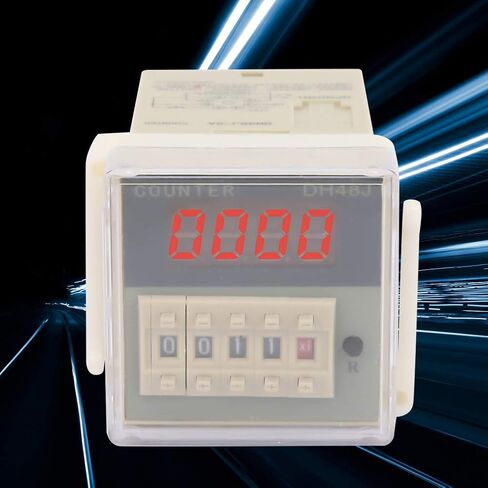 DH48J-8A LCD مرحل العداد الإلكتروني الرقمي 0-999900 مرحل تأخير الوقت لورش إنتاج المصنع (24VAC/DC) in Kuwait