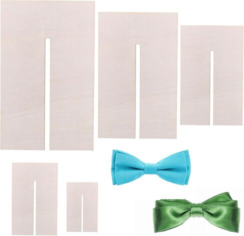 Framendino, 5 Pack Bow Maker Templates Wood Bowtie Boards for Ribbon Bowkont Crafts Making Tool in Saudi Arabia