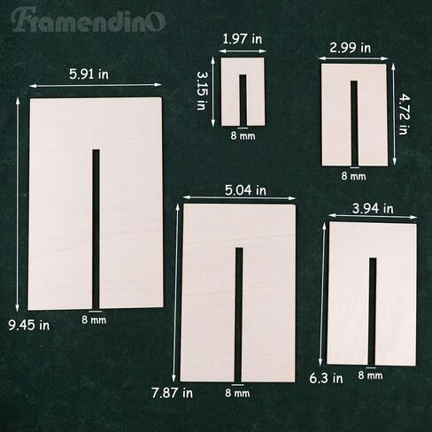Framendino, 5 Pack Bow Maker Templates Wood Bowtie Boards for Ribbon Bowkont Crafts Making Tool in Saudi Arabia