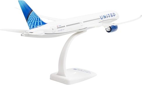 Sky Marks Flight United 787-10 1/200 نموذج طائرة مناسب للقياس مع تصميم مثالي للأعمار من 14 عامًا فما فوق in Kuwait
