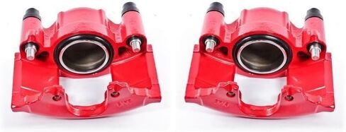 OKJHFD Red Powder Coated Calipers for Cadillac for 60 Special 1993 for Commercial Chassis 1992-1993 for DeVille 1990-1993 1997-1999 for Escalade 1999-2000 for Fleetwood 1990-1993 in Saudi Arabia