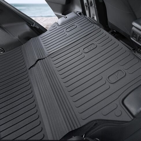 سجادات أرضية لسيارة Toyota RAV4 2019-2025، سجادات أرضية مناسبة لجميع الأحوال الجوية، بطانة لصندوق السيارة مع واقيات مسند الظهر وملحقات واقيات عتبة الباب، مجموعة تغطية كاملة in Kuwait
