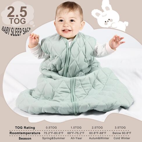 3 Pack Baby Sleep Sack 100% Rayon Cotton Baby Sleeping Bag 2-Way Zipper Toddler Wearable Blankets TOG 0.3. (Gerbera&Tulips&Pink, 6-12 Months) in Kuwait