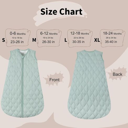 3 Pack Baby Sleep Sack 100% Rayon Cotton Baby Sleeping Bag 2-Way Zipper Toddler Wearable Blankets TOG 0.3. (Gerbera&Tulips&Pink, 6-12 Months) in Kuwait