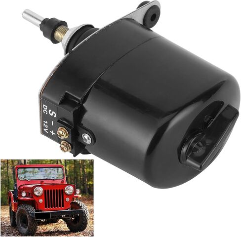 12V Windshield Wiper Motor Replacement 01287358 7731000001 HIGH Performance Durable ABS Iron Black for Tractor in Saudi Arabia