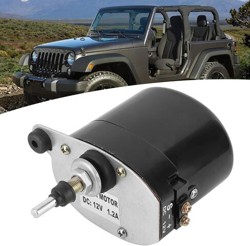 12V Windshield Wiper Motor Replacement 01287358 7731000001 HIGH Performance Durable ABS Iron Black for Tractor in Saudi Arabia