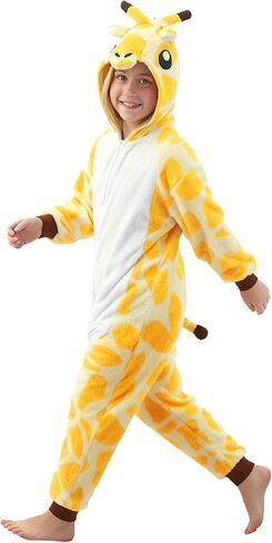 Unisex Kids Animal Onesie Pajamas, Flannel Halloween Cosplay Costume for Boys Girls - Homewear Sleepwear Outfit Gifts in Saudi Arabia