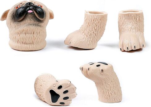 مجموعة عرائس الأصابع من أكيلو، دعائم مسرح عرض عرائس الحيوانات، ألعاب مبتكرة هدايا أشياء غريبة (السنجاب والقط) in Kuwait