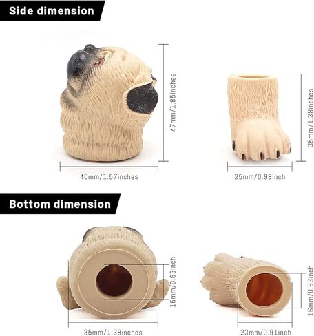 مجموعة عرائس الأصابع من أكيلو، دعائم مسرح عرض عرائس الحيوانات، ألعاب مبتكرة هدايا أشياء غريبة (السنجاب والقط) in Kuwait