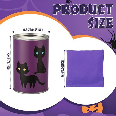 HyDren 13 Pcs Christmas Carnival Can Bean Bag Toss Games for Kids Adults Throwing Can Game for Birthday Family Festive Holiday Homeschooling Backyard Indoor Outdoor Supplies in Saudi Arabia