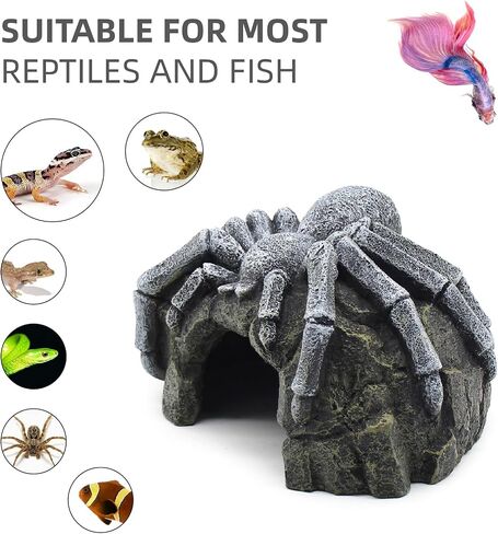 Reptile Rock Basking Platform, Gecko Hide Cave Hiding Place, Snake Cave and Hides for Reptiles, Amphibians, and Small Animals in Saudi Arabia