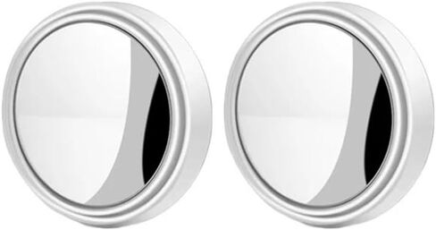 2Pcs Frameless Auxiliary Rearview Mirror Auto Motorcycle Universal Wide Angle Adjustable Small Mirrors Blind Spot Mirrors in Saudi Arabia
