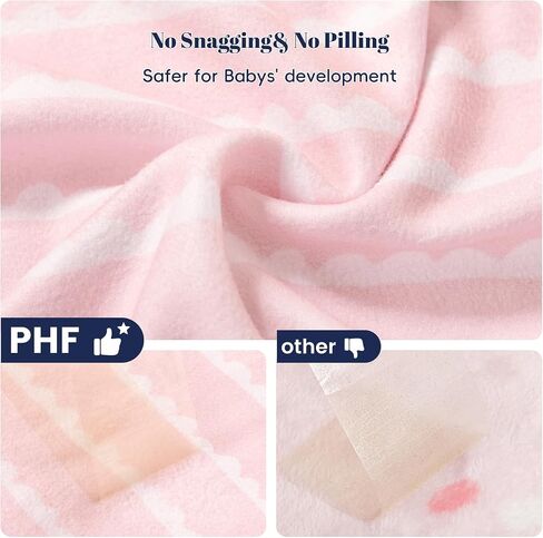 PHF Soft Micro-Fleece Baby Sleep Sack, 6-12 Months Warm Baby Wearable Blanket, 2-Way Zipper Sleeping Bags, 2 Pack Comfy Toddler Sleeping Sack for Baby Girls, Medium Size, Floral in Saudi Arabia
