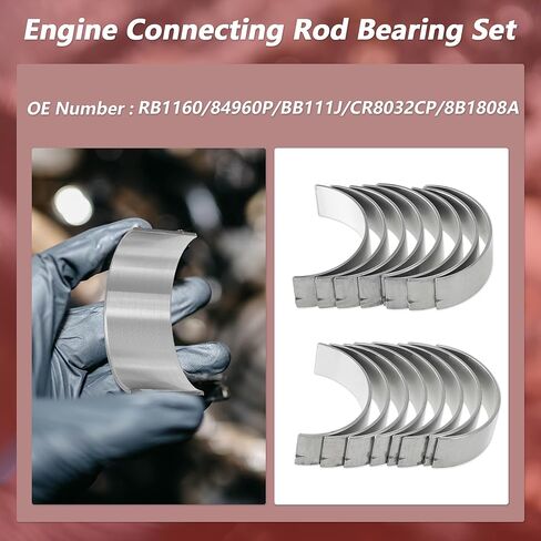 16 قطعة محمل قضيب التوصيل مجموعة لكرايسلر 300 ل دودج تشالنجر ل جيب كوماندر ل رام 1500 2500 محرك قضيب محمل عدة رقم RB1160/84960P in Kuwait