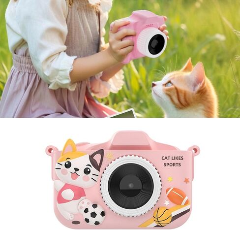 Educational Camera for Kids Built in 32G Storage Double Lens Auto Focusing MP3 Player Interactive Learning Games Kids Camera in Saudi Arabia