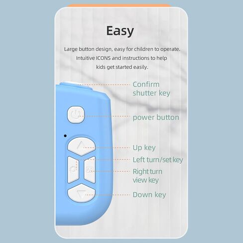 Educational Camera for Kids Built in 32G Storage Double Lens Auto Focusing MP3 Player Interactive Learning Games Kids Camera in Saudi Arabia
