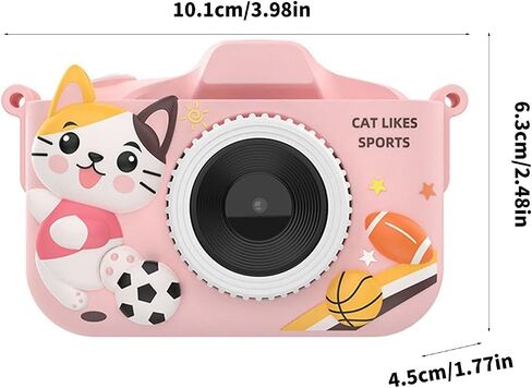 Educational Camera for Kids Built in 32G Storage Double Lens Auto Focusing MP3 Player Interactive Learning Games Kids Camera in Saudi Arabia