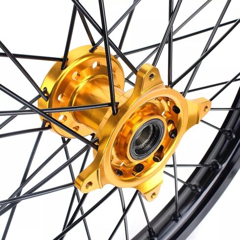 TOFR RMZ 250 450 2005-2024 جنوط العجلات مجموعة محور ذهبي 21 "19" لسوزوكي RMZ250 2007-2024 المتحدث بعجلات MX كاملة in Saudi Arabia