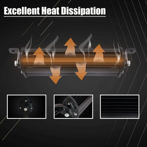 7 Inch Slim LED Light Bar for Truck Tractor, Small LED Pods Off Road Driving Auxiliary Fog Lights 60W 6000lm, Waterproof Flood Work Light Bar for ATV UTV RZR RC RV Lawn Mower Golf Cart E-Bike in Kuwait