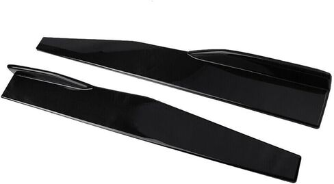 قطعتان من التنورة الجانبية لجسم السيارة العالمية، مجموعة ممتص الصدمات للناشر وينجليت، أسود، CA194 in Kuwait