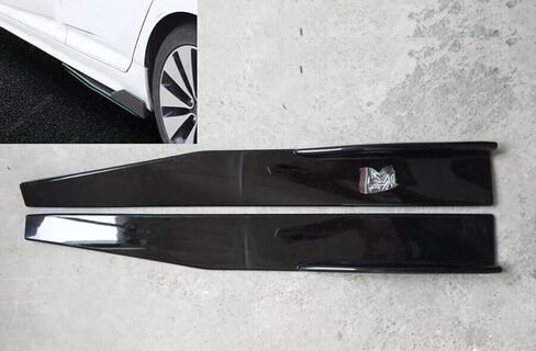 قطعتان من التنورة الجانبية لجسم السيارة العالمية، مجموعة ممتص الصدمات للناشر وينجليت، أسود، CA194 in Kuwait