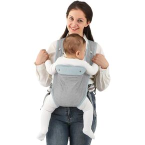 Baby Soft Carrier for Newborn,Infant Sling Carrier Wrap Ergonomic Design 4 in 1 Infants Carriers Front and Back,Multi-Functional Hug Strap for 7-45lbs（3-48 Months）Newborns and Baby-Grey in Kuwait