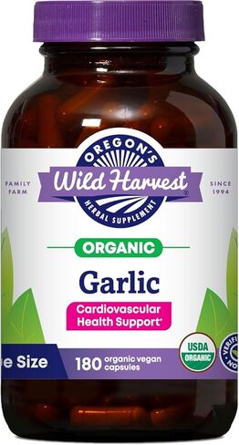 Oregon's Wild Harvest, Certified Organic Garlic Capsules, Non-GMO, 1575 MGS, 90 Count in Kuwait
